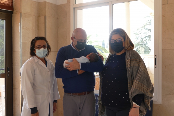 Víctor Patricio marca el nacimiento número 1.000 del año 2021 en el Hospital San Juan de Dios de Córdoba